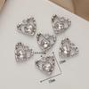 Accesorios brillantes europeos y americanos para bricolaje Oro K diamante amor tridimensional colgante colgante pulsera aretes tocado Accesorios Venta al por mayor