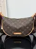 Cross2026 Invierno Nuevo Bolso de Bollo con Correa Ancha Diseño de Nicho para Mujer Bolso de Hombro Único con Estampado Retro Bolso Cruzado