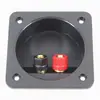 Caja de Terminales de Dos Posiciones para Altavoz HiFi Material ABS Caja de Cableado Accesorios DIY de Audio Caja de Cableado Cuadrada de 80*80mm
