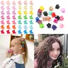 Ins Mini Pasador de Moño para Niños Pequeños Pinza Pequeña Pinza para el Cabello Pinza para el Cabello de Color Dulce Linda Accesorios para el Cabello