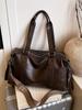 Bolsa Tote de Ombro Versátil Retro Moda para o Dia a Dia Bolsa de Axila Casual Nova para Viagem Esportiva Bolsa de Mão