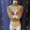 Abalorio de Pedrería con Borlas para Joyería, Vestido, Vestido de Novia, Accesorios de Diamante, Accesorios de Piel, Ropa de Espectáculo, Ropa de Baile, Accesorios