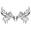 Novos Adesivos de Tatuagem para Cintura e Abdômen de Sucubus Totem Escuro Coração de Borboleta Abdômen Pequeno Sexy Impermeável Vários Adesivos de Tatuagem