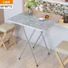 Mesa Plegable Mesa de Comedor Mesa de Comedor Portátil para Dormitorio Mesa Auxiliar Doméstica Simple para 4 Personas 2 Hogares Pequeños