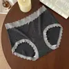 9704 # Cinturilla de encaje de lunares retro, minimalista, delicada, suave, ajustada, cómoda, calzones con refuerzo antibacteriano 10A