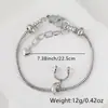 Pulseira de Cobre Banhado Exquisita Simples Versátil Popular em Vendas Transfronteiriças Pulseira de Prata da Moda Personalizada Pulseira Feminina com Zircônia