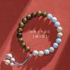 Pulsera de Cuerda Roja para el Año del Dragón y el Año de la Vida Plata de Ley Nueve Palacios Bagua Pulsera de Cuerda Tejida a Mano para Hombres y Mujeres Cuerda Estilo Tíbet
