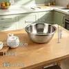 Bacia para lavar vegetais espessa de aço inoxidável 316, escorredor, bacia funda para sopa, bacia para bater ovos, bacia de cozinha multiuso