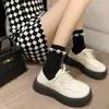 Nueva Colección Primavera y Otoño 2026: Mocasines para Mujer de Punta Redonda, Forro de Felpa, Suela Gruesa, Estilo Británico Retro, Cálidos, Antideslizantes y Duraderos