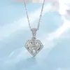 Fábrica de Origem de E-commerce Transfronteiriço Europeu e Americano Estilo de Rua Hip-Hop Punk Colar com Pingente de Diamante Banhado a Cobre Dourado para Homens