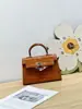 Mini Bolso Kelly de Segunda Generación con Patrón de Cocodrilo para Mujer, Bolso de Mano de Alta Gama, Bolso Versátil de Hombro Cruzado de Moda Primavera/Verano 2026
