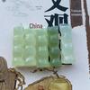 Acessórios de Joalheria de Bambu Jade Natural Xiu Jade Colar Pingente Ascendente Pingente de Bambu Xiu Jade Atacado