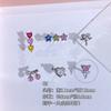 Pendientes de microjoyería de acero de titanio 316L, chapados en oro y cobre, con forma de uña de oreja y hueso de oreja, con forma de estrella y amor.