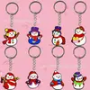 Chaveiro de Boneco de Neve de Natal Desenho Animado Criativo Animação Papelaria de Escritório Chaveiro Ornamento de Mochila Escolar Atacado Amazon