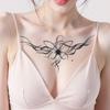 Las Pegatinas de Tatuaje de Mariposa Estilo Tinta son Impermeables y a Prueba de Sudor, de Larga Duración, Semi-Permanentes, Hermosas Pegatinas de Tatuaje Artificiales para Ramillete, Clavícula y Pecho