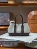 Bolsa de Jardim Mini com Costura em Lona Bolsa Tote Versátil Feminina 2025 Novo Estilo Bolsa de Ombro Único Transversal