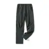 Luxo Leve Outono e Inverno Masculino Outdoor Veludo Quente Três-Resistentes Soft Shell Calças Casuais 9843
