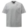 Camiseta Cleanfit de Nicho Bordada Relâmpago Ombro Direito Gola Redonda Pesada Solta Manga Curta para Homens e Mulheres Parecerem Mais Altos no Verão