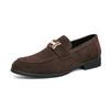 Mocassins de estilo coreano populares transfronteiriços sapatos de couro pequenos 2023primavera e outono slip-on sapatos de couro plus size sapatos preguiçosos de cano baixo