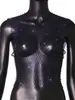 YYF2026 Novo top de rede com strass europeu e americano Amazon, top curto feminino com glitter de strass para festival de música eletrônica de verão