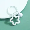 Macaron estrella de cinco puntas campana llavero con cuentas colgante llavero hecho a mano DIY accesorios de colgante de cuentas venta al por mayor