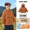 Chaqueta impermeable forrada de forro polar para niños Youou 2026 nuevo invierno parte superior ropa infantil niño pequeño bebé ropa de invierno