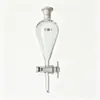 Embudo de separación de politetrafluoroetileno en forma de pera 60ml 125ml 250ml 500ml 1000ml embudo de vidrio en forma de pera