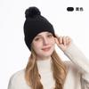 Gorro de punto de invierno para hombre, forro polar, lana fría, cálido, de moda, gorro de punto de invierno europeo y americano