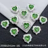 Amor circón multicolor corazón de melocotón multi-way diamantes cuentas diy pulsera de cuentas hecha a mano collar cadena de teléfono móvil accesorios material