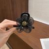 Horquilla de malla con forma de flor y diamantes de imitación para mujer, estilo alto, para cola de caballo, accesorios para el cabello, 2024