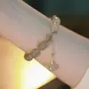 Pulsera Floral de Fresia y Limón Popular en Xiaohongshu, Súper Hada, Pulsera Floral Verde Brillante, Pulsera de Amistad para Estudiantes