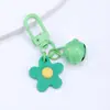 Chaveiro Flor Sino Colorido Pingente Criativo Fofo Pingente Artesanal DIY Coração de Menina Acessórios para Bolsa Fivela de Porta