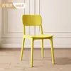 Silla de Plástico de Lujo Ligero Respaldo Silla Ocio Comercial Taburete Negro Comedor Restaurante Mesa y Sillas de Comedor Uso en el Hogar