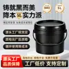 Em estoque Barril redondo preto de plástico material PP 10L balde de 10 litros balde de 10kg barril de embalagem para tinta tinta tinta química multi-especificação
