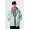Sudadera Gris Floral Pesada de 420g para Pareja, Hombres y Mujeres, Estilo Perezoso Patchwork Cuadros Oversize para Principios de Otoño