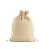 Saco de linho para presentes, atacado, com cordão, bolsa de linho natalina, bolsa pequena para joias, bolsa de tecido personalizada para presentes.