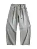 Roupa Masculina Fengshe / Nova Tendência Primavera e Outono Retro Americano Caimento Solto Bainha Curva Jeans Masculino Moda Calças Compridas
