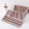 Fábrica de Toallas al por Mayor Gruesas de Color Oscuro Suaves Absorbentes de Algodón de Color Liso para el Hogar Toallas para Lavarse la Cara Regalo Toallas Transfronterizas