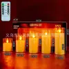 Luz de vela electrónica simulada transfronteriza con núcleo de llama acrílica, vela electrónica para accesorios de decoración del Día de San Valentín y bodas