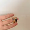 Pendientes de Resina con Estampado de Leopardo en Forma de C Moda Coreana Lujo Accesible de Nicho Pendientes Elegantes Retro de Alta Gama con Aguja de Plata S925 para Mujer