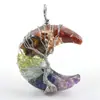 Cristal de Luna Grava Árbol de la Vida Plateado Luna Serpentina Colgante de Resina Joyería Transfronteriza Europea y Americana Amazon Ebay