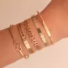 Pulsera y brazalete de lujo ligero de alta gama transfronterizos, accesorios de mano abiertos de moda para mezclar y combinar, accesorios apilables, pulseras y joyas de mano para mujer
