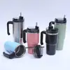 Taza Termo para Coche de Vacío de Doble Capa 30oz Acero Inoxidable Taza de Café Portátil Taza para Coche con Popote Taza Creativa para Hielo