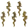 Accesorios de aleación DIY serpiente rodeando espada antigua daga colgante pulsera llavero collar pendientes colgante M104
