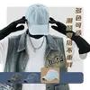 Gorra de Béisbol Estilo Retro Americano con Estampado de Mezclilla para Hombre, Lavada y Desgastada, Sombrero Unisex con Protección Solar, Personalizable