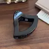 Presilha de Cabelo Triangular de Alta Qualidade, Presilha Shark de PC de Alta Qualidade para Rabo de Cavalo Alto Semi-Preso, Presilha de Garra Simples e Versátil em Cor de Gelatina