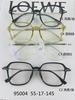 Montura de gafas TR90 de moda, popular en Internet, extranjera, con alambre de pie de aleación de titanio, versátil, moderna, para dama hermosa 95004