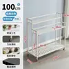 Soporte para Flores Estante de Almacenamiento de Hierro Forjado para Balcón con Ruedas Móvil Soporte para Macetas de Sala de Estar Escalera Multicapa Soporte para Flores para Flores de Jardín