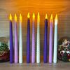 Nova lâmpada de vela LED eletrônica de fio longo, lâmpada de vela para casamento, decoração de adereços, lâmpada ABS artesanal