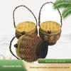 Xícara de Chá Artesanal de Rattan Dragão Imitação Rattan Lata de Chá Caixa de Embalagem de Meio Quilo Jogo de Chá Pote de Armazenamento Feito à Mão Pote Pequeno